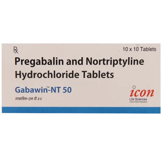 gabawin nt 50mg tablet 10's